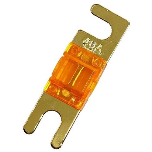 Yoiilnz (Pack of 5 pcs) Mini ANL Fuse 40 AMP Car Audio Fuse 40A Gold plated (40 Amp)
