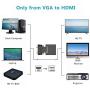 VGA to HDMI Adapter Converter with Audio,(PC VGA Source Output to TV/Monitor with HDMI Connector),FOINNEX Active Male VGA in Female HDMI 1080p Video Dongle adaptador for Computer,Laptop,Projector