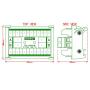 OONO DIN Rail Mount 30A/300V 2x12 Position Screw Terminal Block Distribution Module.