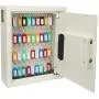 KYODOLED Electronic 40 Key Cabinet Wall Mount,Digital Key Safe Lock Box,Large Security Lockbox for House Key,Heavy Duty Combination Lock Storage,14.37 X 11.8 X3.93White 40 Keys