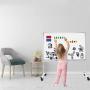 36''x24'' Mobile Whiteboard on Stand for Kids & Adults - Adjustable Height Double Side Rolling Whiteboard Magnetic Dry Erase Board on Wheels for Home, Office & School