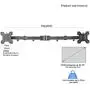 Suptek Dual Arm and Plate for Suptek Monitor Mount (MD6SB)