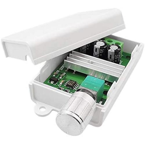 uniquegoods PWM DC Motor Speed Controller 6V 12V 24V 28V 3A Variable Speed Control Switch Electronic Speed Controller Dimmer 1206B with Shell