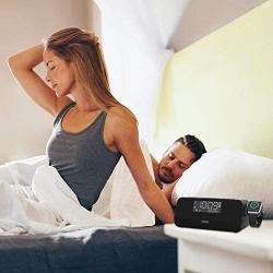 iHome Wireless Bluetooth Alarm Clock, FM Radio,Compatible with Apple Watch Charger, Dual USB Charging Ports and Speakerphone, Stereo Speaker, Charging Dock, Dual Alarm, Bedside, IWBT5