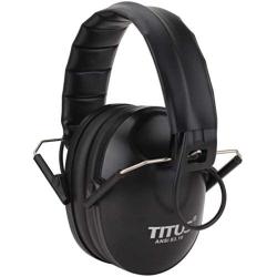 TITUS EB2 Low Profile Smart Series Electronic Noise Cancelling Hearing Protection, Noise Management Earmuffs
