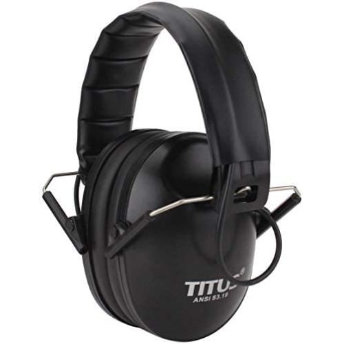 TITUS EB2 Low Profile Smart Series Electronic Noise Cancelling Hearing Protection, Noise Management Earmuffs