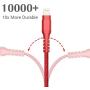 Boreguse Lightning Cable 4Pack [2x3Ft 2x6Ft] MFi Certified Nylon Braided Charger Cable for iPhone Xs Max, XR, X, 8, 7 Plus, 6, 6s, 6 Plus, 5, 5c, 5s, SE(Red)
