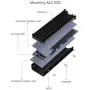 QIVYNSRY M.2 heatsink 2280 SSD Double-Sided Heat Sink with Thermal Silicone pad for PCIE NVME M.2 SSD or NGFF SATA M.2 SSD Black