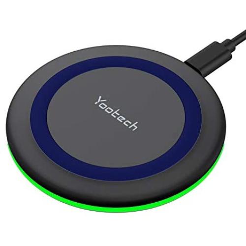 Yootech Wireless Charger,Qi-Certified 10W Max Fast Wireless Charging Pad Compatible with iPhone 11/11 Pro/11 Pro Max/XS MAX/XR/XS/X/8, Samsung Galaxy Note 10/S10/S9/S8,AirPods Pro(No AC Adapter)