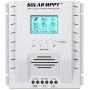 MPPT Charge Controller 60A amp, 12V 24V Auto 60A Solar Panel Charge Regulator, Max 100V Input with LCD Display for Lead-Acid Sealed Gel AGM Flooded Lithium Battery (60A MPPT)