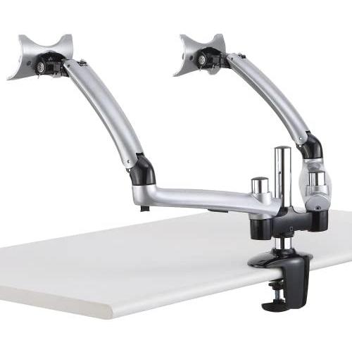 Cotytech Dual Apple Desk Mount Spring Arm Clamp Base - Silver (DM-GS2A-C)