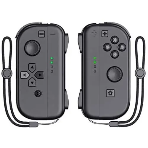 KDD Joy-Pad Controller Compatible with Nintendo Switch Joy Controllers Wireless Replacement Buit-in Wake up Fuction for Switch (L/R) Black