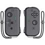KDD Joy-Pad Controller Compatible with Nintendo Switch Joy Controllers Wireless Replacement Buit-in Wake up Fuction for Switch (L/R) Black