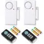 Wsdcam Wireless Door Alarm with Remote 2 Pack, Battery Included, 105 dB Loud Pool Door Alarm, Wireless Door Open Alarms Sensor for Kids Safety Home Security