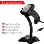 Tera Barcode Scanner Wireless CCD Image Bar Code Reader 1D Barcodes Screen Bar Codes Smudged Damaged Barcodes Readable with Hands-Free Adjustable Stand
