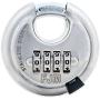 FJM Security SX-790 4-Dial Combination Disc Padlock, Chrome - 10 Pack