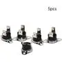 Fielect 5Pcs KSD301 Thermostat 95ｰC/203ｰF Normally Closed N.C Snap Disc Temperature Switch for Microwave Oven Coffee Maker Smoker Bent Angle