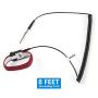 Anti Static ESD Wrist Strap - FEITA Antistatic Bracelet with 8 Feet Grounding Wire - Static-Release Wristband with Clip - Wine Red - 1 Pc