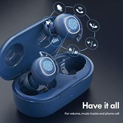 Wireless Earbuds, Mpow M30 Bluetooth Earbuds, Deep Bass Sound, IPX8 Waterproof Bluetooth Headphones in-Ear, Touch Control Wireless Earphones, 25 Hrs w/USB-C Fast Charging/Twin&Mono Mode/Mics, Blue
