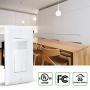 ECOELER 3 Way Motion Sensor Light Switch, Neutral Wire Required, Sensing Switch for Indoor Use, UL Title24 FCC Approved Motion Activated Switch