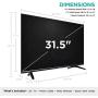 Hisense 32-Inch Class H4 Series LED Roku Smart TV with Alexa Compatibility (32H4F, 2020 Model)