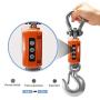 NEWTRY 1000kg/2200lb Wireless Electronic Digital Crane Scale Heavy Duty Industrial Hanging Scale with Remote Control and Charger (Orange, 1000kg/2200lb)