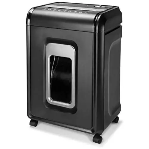 Aurora AU2260XA Heavy Duty Anti-Jam 22-Sheet Crosscut Shredder/60 Min Run Time/ 7-Gallon Pullout Basket and Casters