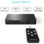 HDMI 2.0 Switch 5x1 ENKLEN Premium Quality 4K x 2K/ 60Hz HDMI Switcher with IR Remote, Support UHD CEC HDR,HDMI 2.0, HDCP 2.2,Full HD/3D,1080P,DTS/Dolby (5 In1 Out)