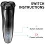Wekeep Electric Razor for Men, Cordless Rechargeable Men’s Electric Shaver for Rotary Shaving with Pop-up Trimmer (Waterproof)