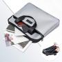 Premium Fireproof Document Bag with Three Zippers, Silicone Glass Fiber Wont Cause Itching. Big 15.3x12.6x2.9 Inches Withstands Intense Heat to 2,192 Degrees. Water Proof, Convenient Handles