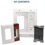 Legrand, Home Office & Theater, Home Theater, In Wall TV Power Kit, White, 5.1, HT2102WHV1