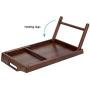 Rossie Home Media Bed Tray with Phone Holder - Fits Up To 17.3 Inch Laptops and Most Tablets - Espresso Bamboo - style No. 78112