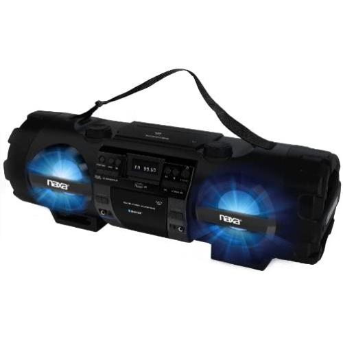 NAXA Electronics NPB-262 MP3/CD Bass Reflex Boombox and PA System with Bluetooth