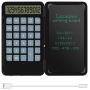 Basic Calculator Notepad with 6.5 Inch LCD Writing Tablet, Rechargeable, Lock Button and E-Pen,12 Digit Display, Also Inkless Drawing/Memo Pads/Planning Boards, Hand-held for Daily and Basic Office