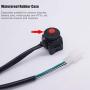 Taiss Motorcycle Kill Stop Waterproof Push Button Switch Bicycle Bike ATV Dirt 12v 7/8″(22mm) Handlebar Universal Red Dots Horn Button F016-R