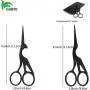 BIHRTC Pack of 2 Scissors Embroidery Scissors 4.5 Inch Black Stork Scissors Sharp Stainless Steel Scissors Small Sewing Scissors for Craft Sewing Handmade Needpoint Artwork Cross-Stitch
