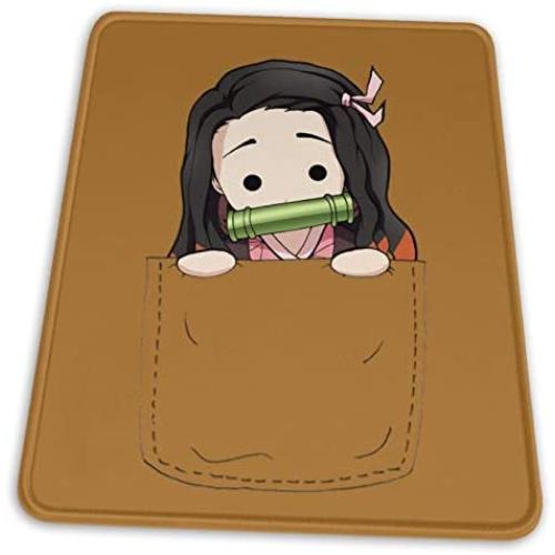 Nezuko Cute Pocket Pullover Hoodie Electronic Sports Office Gaming Learning Rubber Non-Slip Mouse PadMouse Pad Mouse Mat for Computer Desk Laptop Office Non-Slip Rubber