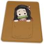 Nezuko Cute Pocket Pullover Hoodie Electronic Sports Office Gaming Learning Rubber Non-Slip Mouse PadMouse Pad Mouse Mat for Computer Desk Laptop Office Non-Slip Rubber