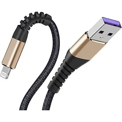 (2pack) iPhone Charger 3ft for Apple MFi Certified, Lightning Cable 3 feet Charging Cables, Fast iPhone USB Cord for iPhone 11/11Pro/11Max/ X/XS/XR/XS Max/8/7/6/5S/SE/iPad Mini Air (Gold)