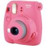 Fujifilm instax Mini 9 Instant Camera (Flamingo Pink) and instax Film Twin Pack (20 Exposures) Bundle Pink