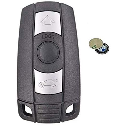 Car Key Fob Case for BMW 1 3 5 6 Series E60 E90 E91 E92 E70 E82 E88 E89 X5 X6 3 Button Remote Smart Key Shell Fob Cover
