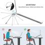 Nulaxy Adjustable Laptop Stand, Laptop Riser, Aluminum Notebook Holder Stand Compatible with MacBook, Air, Pro, Dell XPS, HP, Samsung, Alienware, More Laptops up to 17.3''- Space Grey