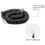 Telephone Cord Detangler,LOVK 2 Pack 13Ft Uncoiled / 2Ft Coiled Telephone Handset Cord with 2 Pack 360 Degree Rotating Landline Cable Detangler Swivel Cord Untangler Telephone Accessory