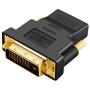 CableCreation DVI to HDMI Adapter, Bi-Directional DVI Male to HDMI Female Converter, Support 1080P, 3D for PS5,PS4,TV Box,Blu-ray,Projector,HDTV