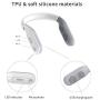 Neckband Bluetooth Speaker, Ear&Ear Wireless Over Wearable Speaker True 3D Stereo Sound, IPX4 Waterproof, Built-in Mic for Home Theater and Gaming White