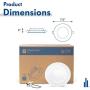 Hyperikon 6 Inch LED Recessed Lighting, 21W=150W, Dimmable Retrofit Can Lights Ceiling Downlight, 1450 Lumens, UL, Energy Star, Daylight White, 12 Pack