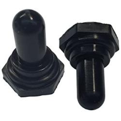Gardner Bender GSW-20 Electrical Toggle Switch Covers, EDPM Rubber Cover, Moisture, Dust and Dirt Resistant, Pack of 2, Black