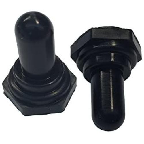 Gardner Bender GSW-20 Electrical Toggle Switch Covers, EDPM Rubber Cover, Moisture, Dust and Dirt Resistant, Pack of 2, Black