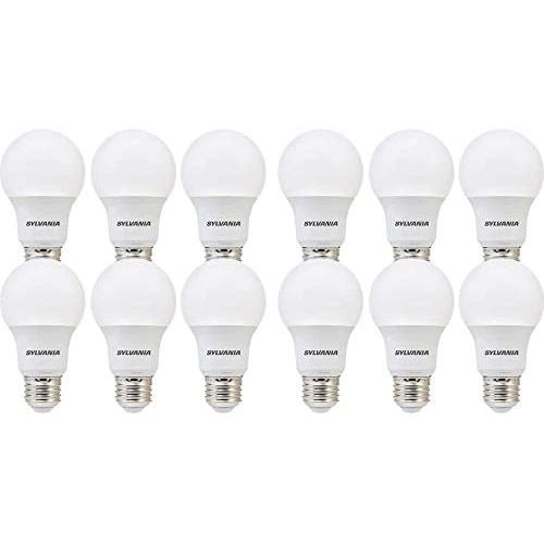 LEDVANCE 74469 SYLVANIA, 60W Equivalent, LED Light Bulb, A19 Lamp, 12 Pack, Energy Saving & Longer Life, Value Line, Medium Base, Efficient 8.5W, Soft White (2700K), 12 Count