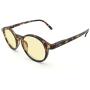 J+S Vision Blue Light Shield Computer Reading/Gaming Glasses - 0.0 Magnification - Anti Blue Light 100% UV Protection - High Definition Lens, Round Glossy Tortoise Frame